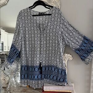 Beautiful Tunic/ Blouse / XL Spring/Summer Cruise Wear / Resort Wear